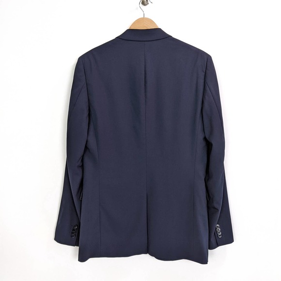 Theory Size 40 L Mens XYLO NP UOMO Suit Jacket with 98% Wool In Deep Navy - Picture 6 of 12